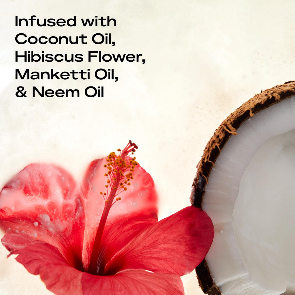 Organic shea butter illustration highlights nourishing, ethical ingredients.