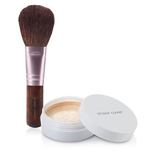 Sheer Cover Perfect Shade brush included for precise application and easy blending.