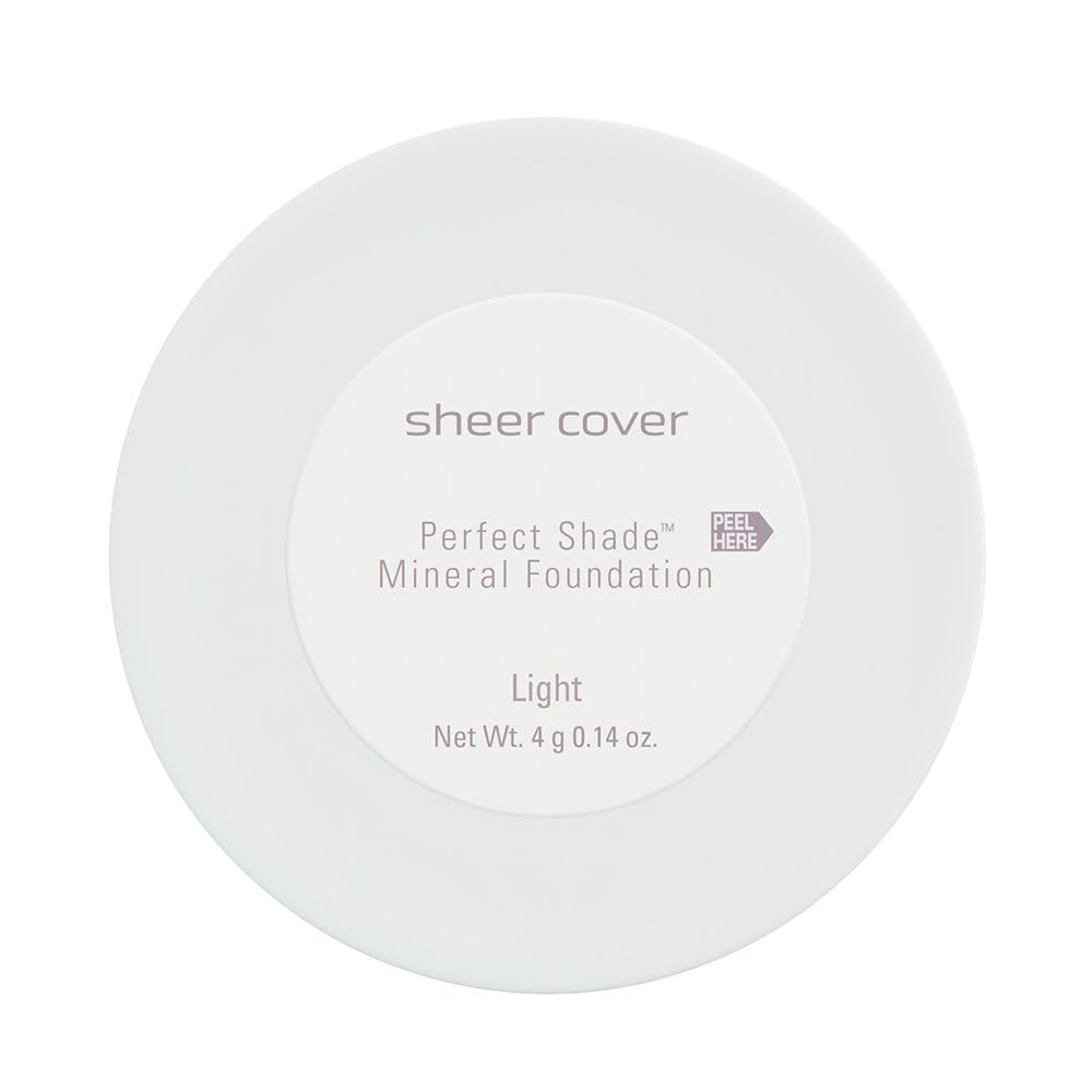 Sheer Cover Perfect Shade TrueShade Technology shows seamless shade matching.