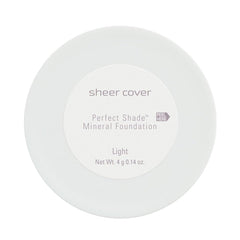 Sheer Cover Perfect Shade TrueShade Technology shows seamless shade matching.