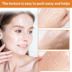 Body scrub use on skin to reveal smoother texture.