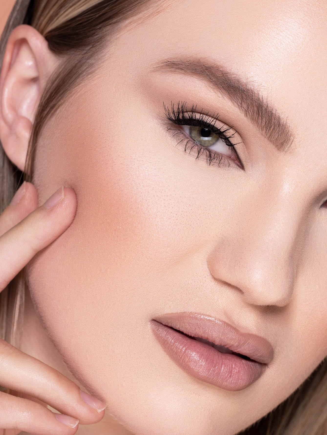 SHEGLAM full-coverage foundation porcelain matte finish appearing smooth with shine control.