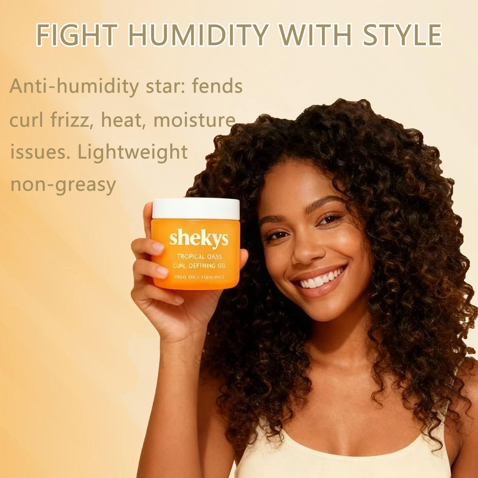 Applying Shekys gel to define waves and curls.