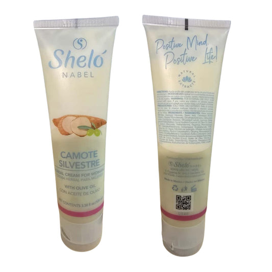 Sheló NABEL Camote Silvestre cream with vitamin E nourishes skin