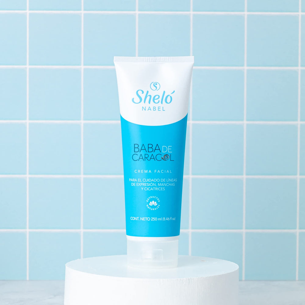 Sheló NABEL snail cream texture swirl highlights creamy application