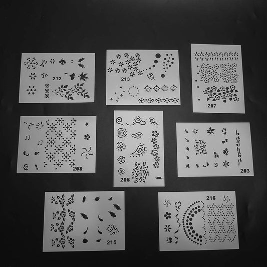 shenruifa flowers design stencil image highlighted for delicate floral accents