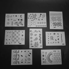 shenruifa flowers design stencil image highlighted for delicate floral accents