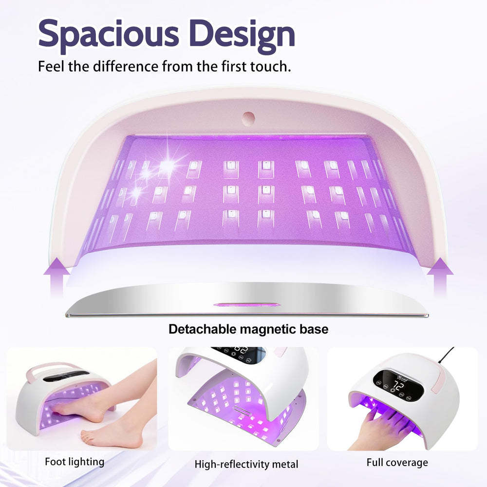 SHEXNAIL UV Nail Lamp magnetic base for flexible positioning