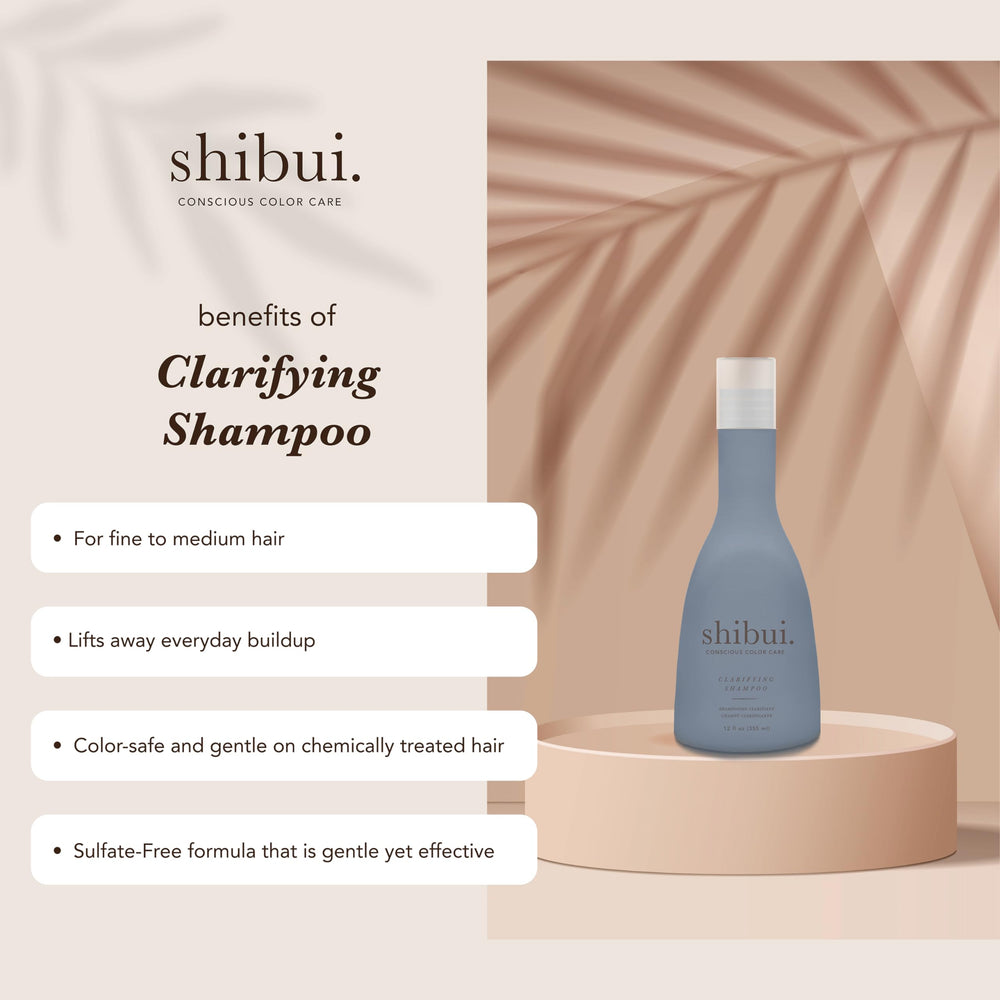 SHIBUI Clarifying Shampoo rich lather shows sulfate-free cleansing.