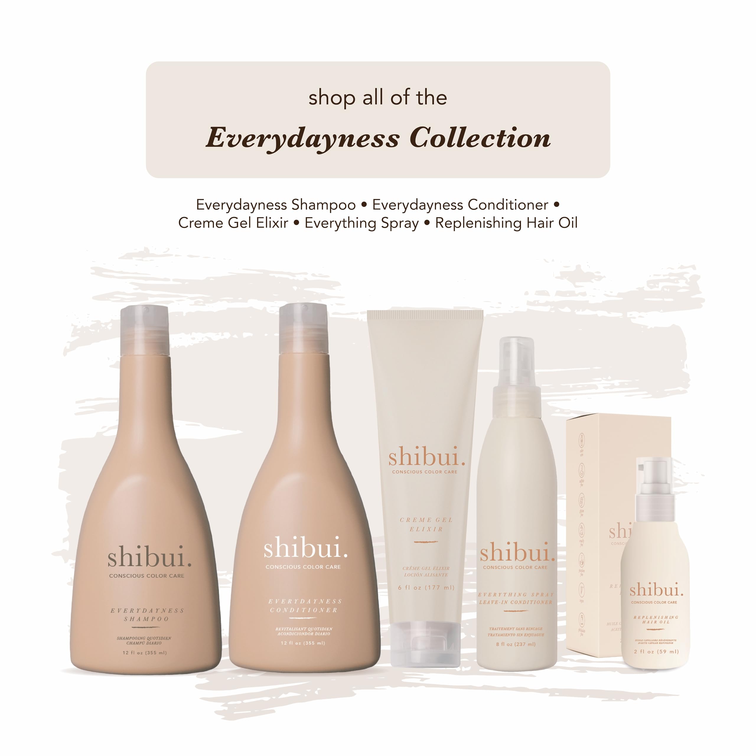 SHIBUI Everything Spray vegan formula — sulfate-free, clean ingredients.