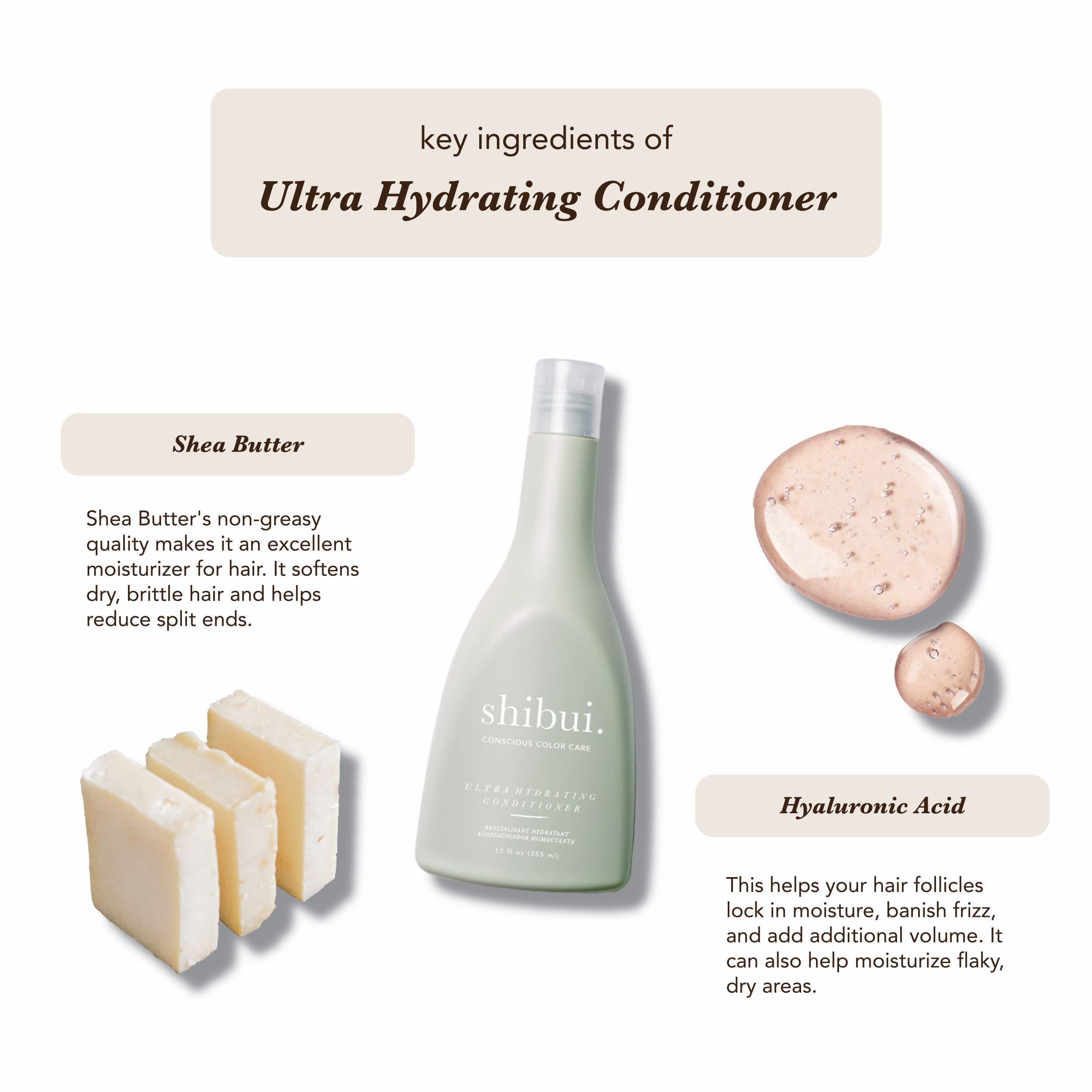 SHIBUI Ultra Hydrating Conditioner delivers color protection and shine for color-treated hair