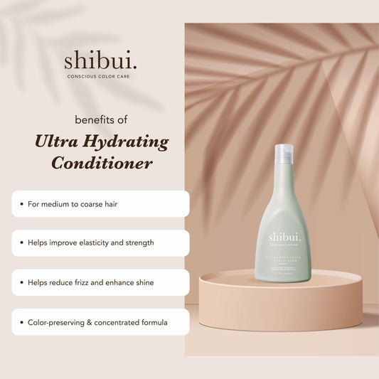 Closeup of SHIBUI conditioner texture highlighting creamy hydration for textured hair