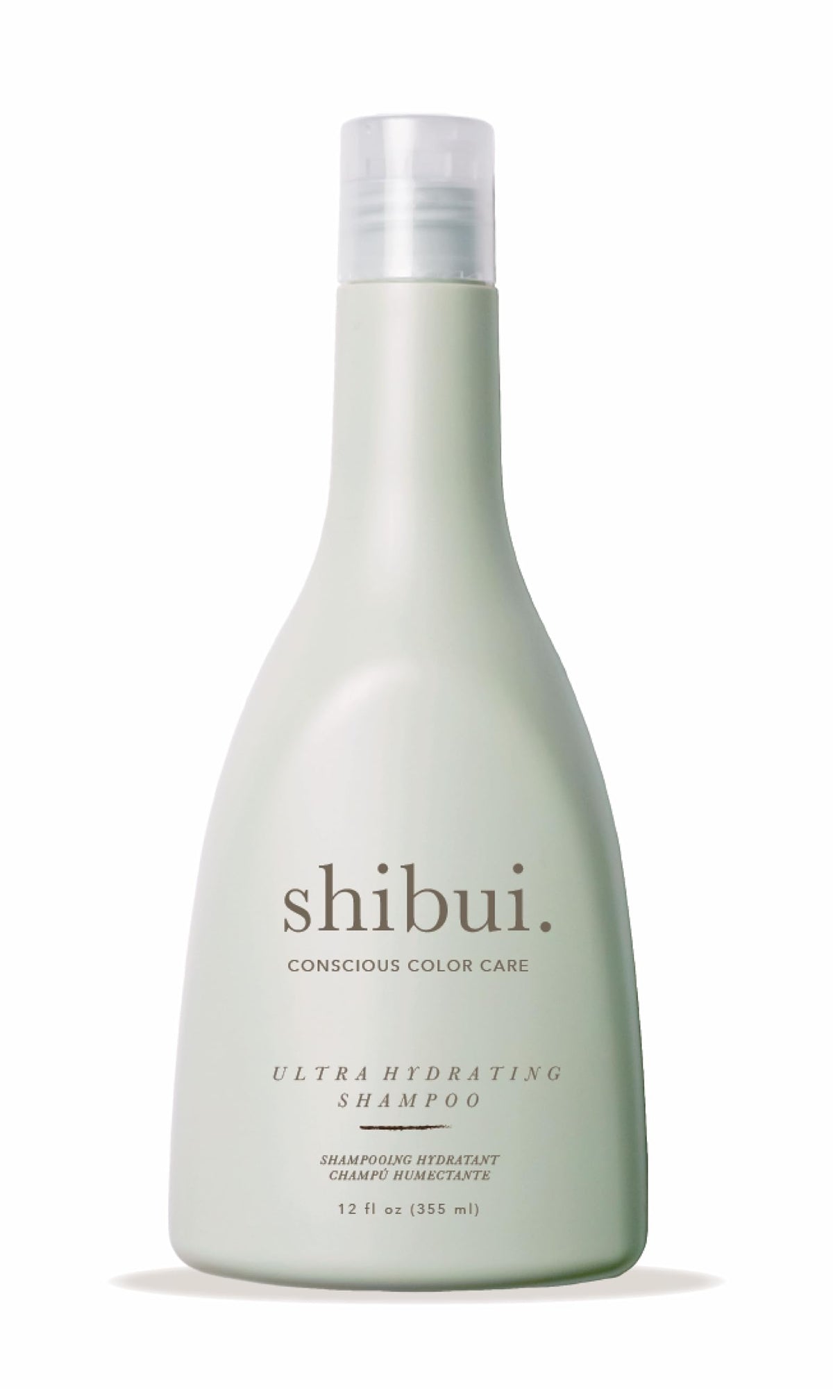 SHIBUI Ultra Hydrating Shampoo bottle with camellia and lemongrass for color-safe hydration
