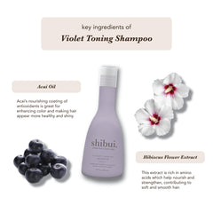 SHIBUI Violet Toning Shampoo hair wash splash highlights color correction