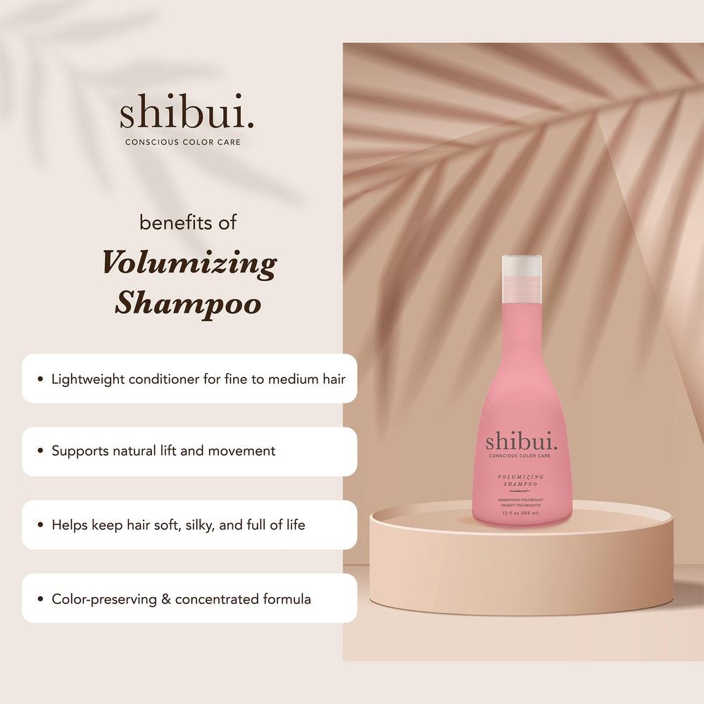 SHIBUI Volumizing Shampoo lather on thin hair delivers natural body without weighing down.