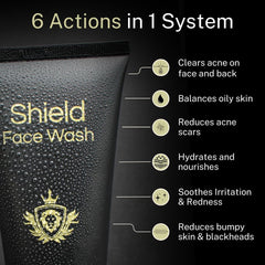 Shield Acne System moisturizer tube provides lightweight hydration for daily balance