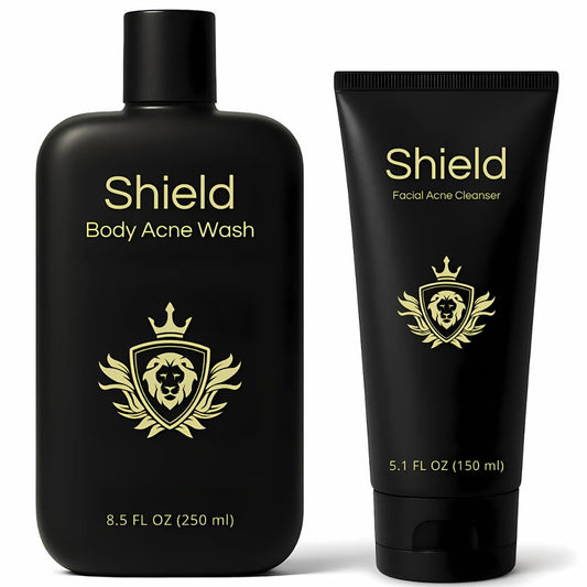 Shield Acne Wash Bundle Face Wash delivers a deep cleanse for clearer skin.