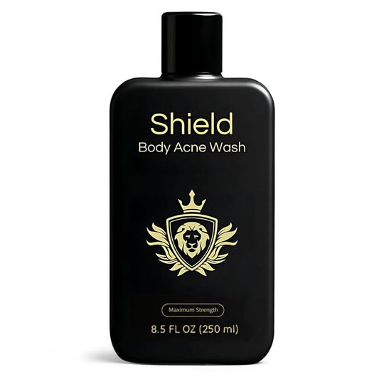 Shield Body Wash for back and shoulders after workouts, with oil control benefit