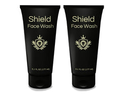 Shield Face Wash for Men gel bottle highlighting deep clean and oil-control benefits