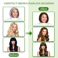 SHIHUANUO 3in1 hair dye shampoo bottle for self-coloring.
