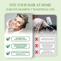 SHIHUANUO Chestnut Brown color result on hair strands.