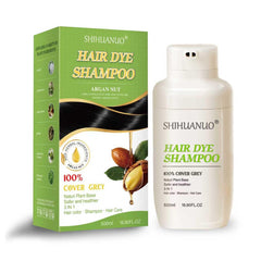 SHIHUANUO bottle front view highlighting gray hair coverage.