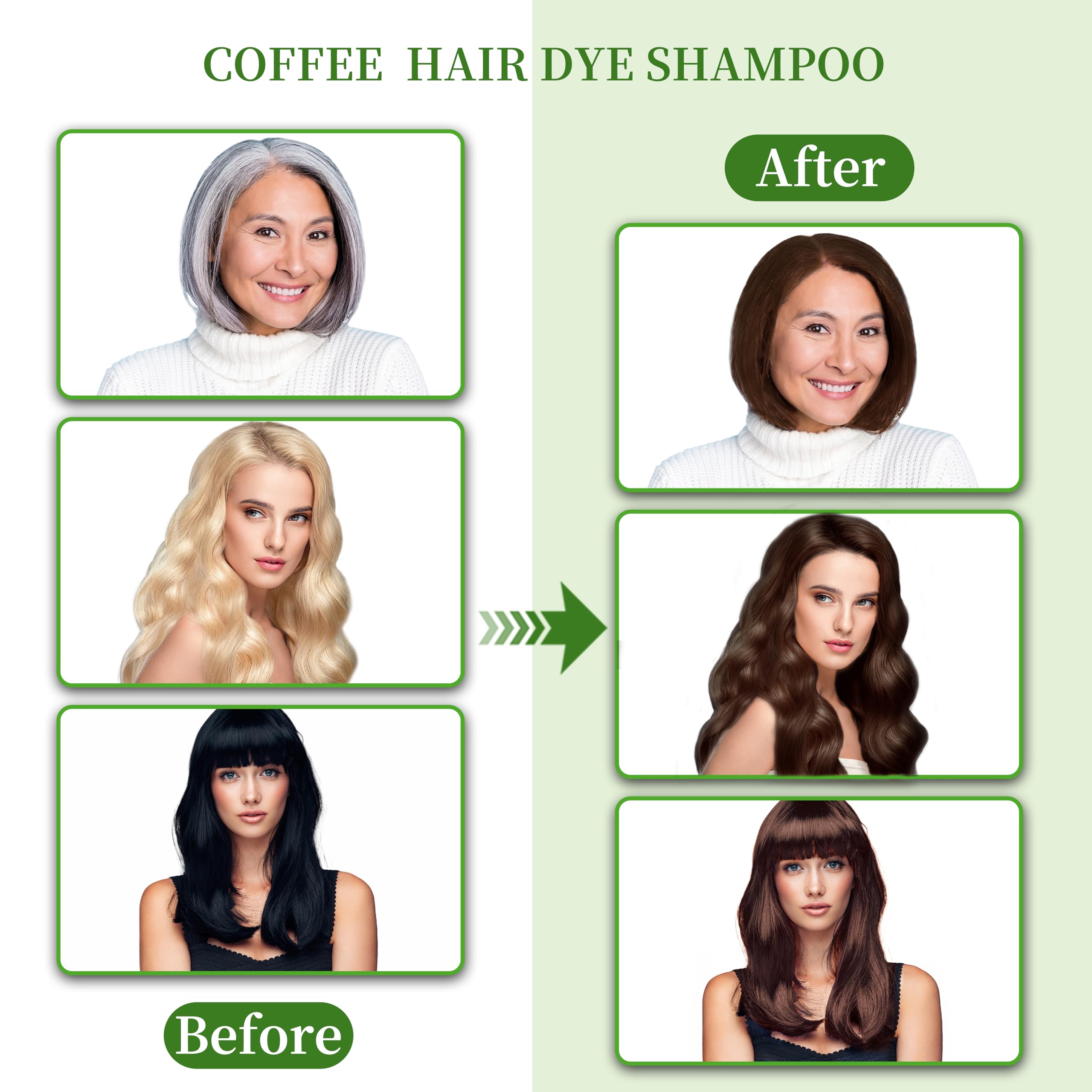 SHIHUANUO Hair Dye Shampoo gloves included for mess-free at-home coloring