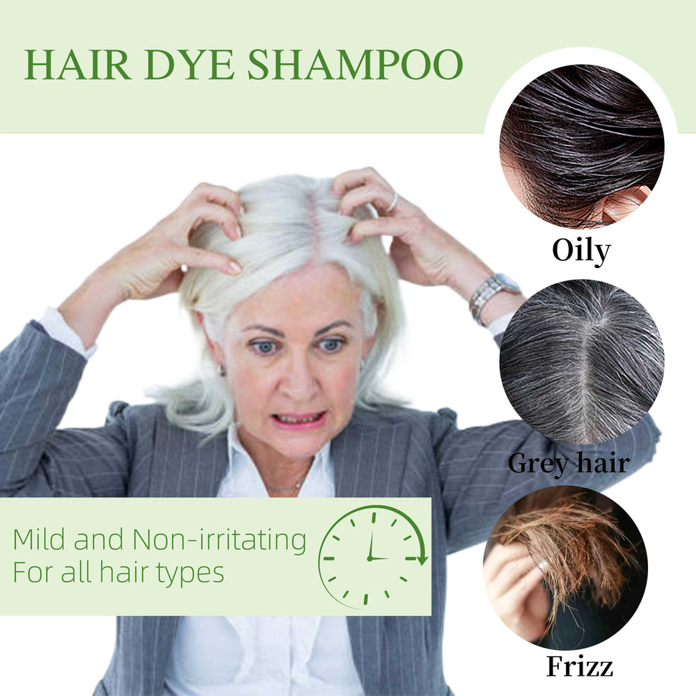SHIHUANUO Hair dye shampoo lather with creamy texture.