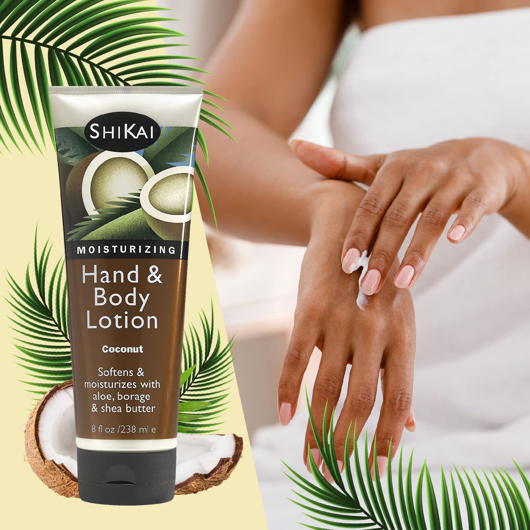ShiKai Aloe vera and Vitamin E formula for soothing dry skin.