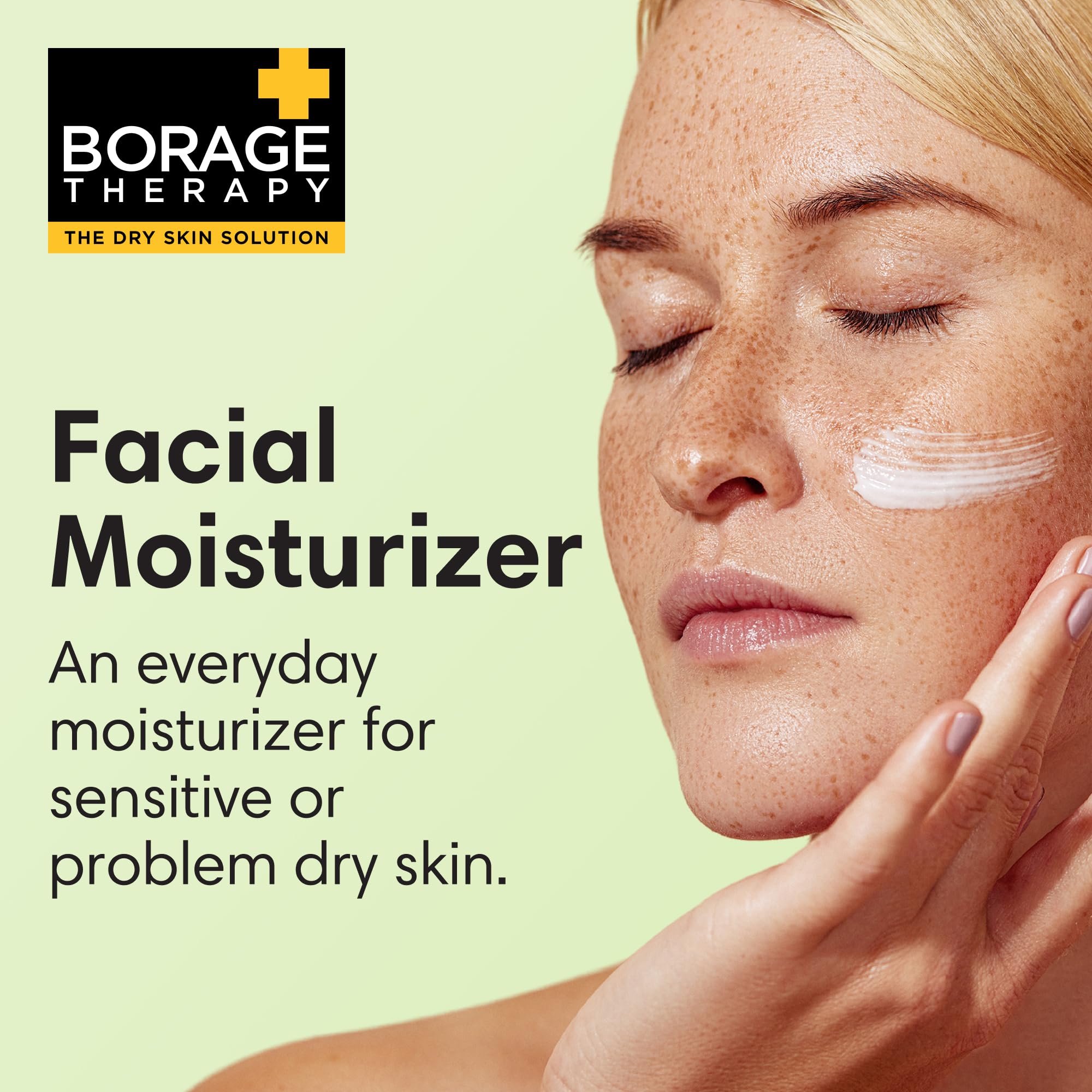 ShiKai Borage Therapy face cream jar represents unscented softness for sensitive skin.