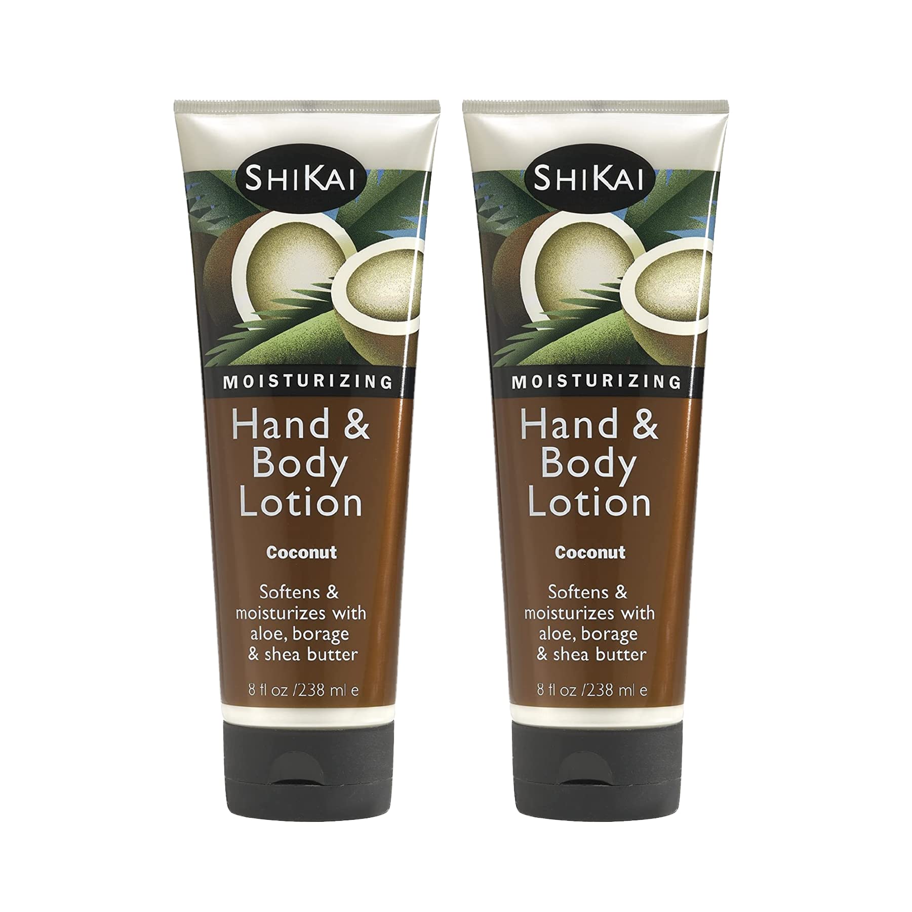 ShiKai Coconut Hand and Body Lotion Pack 2 packaging designed for daily moisturization.
