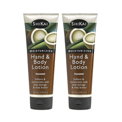 ShiKai Coconut Hand and Body Lotion Pack 2 packaging designed for daily moisturization.