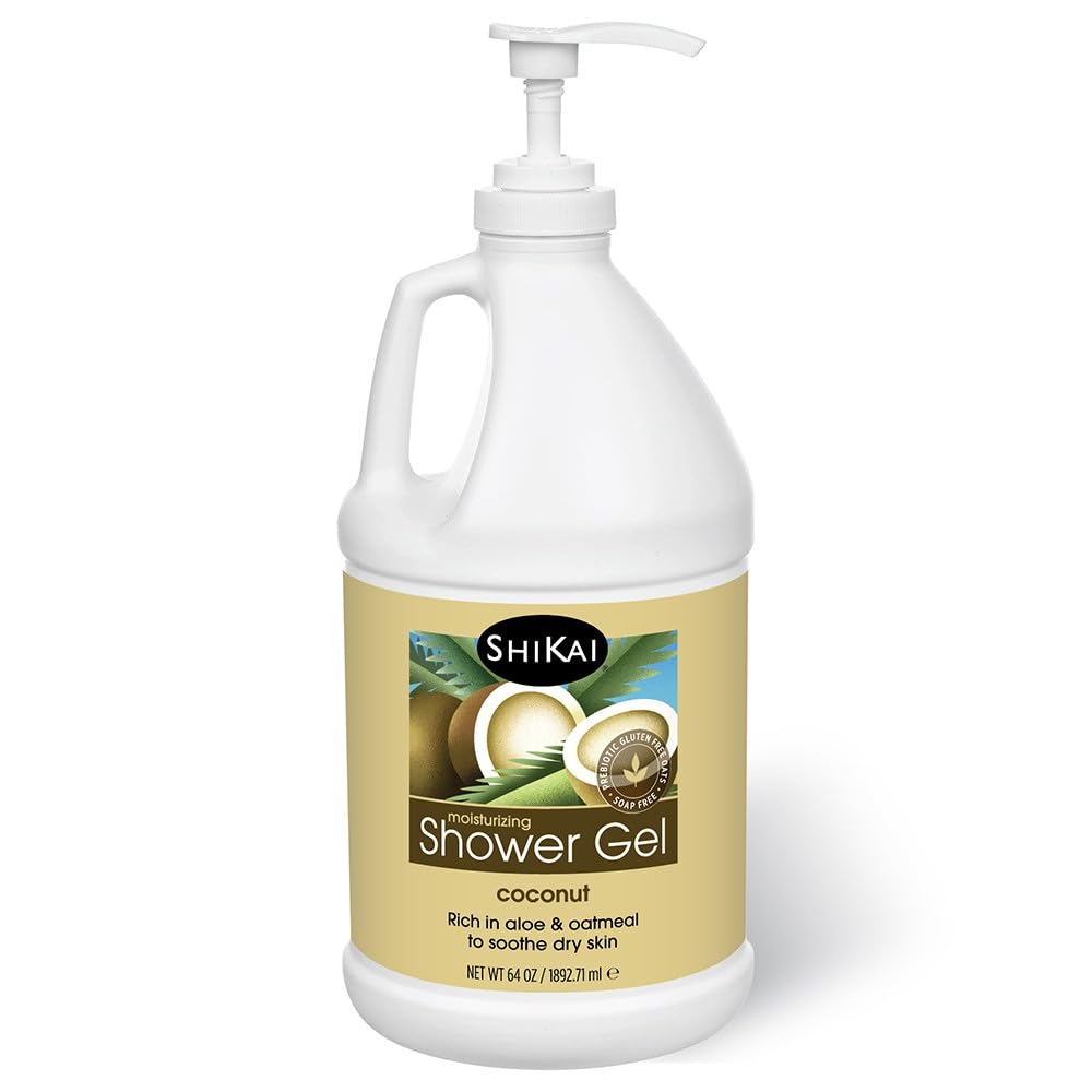 ShiKai coconut shower gel bottle pour for long lasting hydration