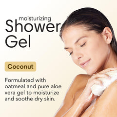 Lush lather close up of ShiKai coconut shower gel for gentle cleanse