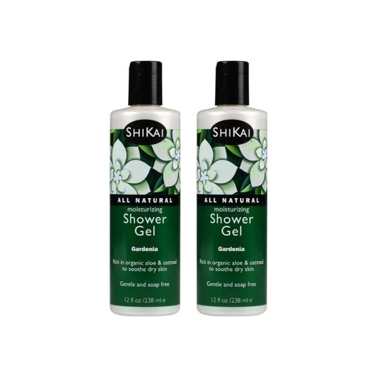ShiKai Gardenia shower gel bottle ready for daily moisturizing and refreshing cleanse
