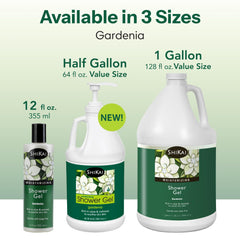ShiKai Gardenia ingredients highlight aloe vera and oatmeal without harsh soap