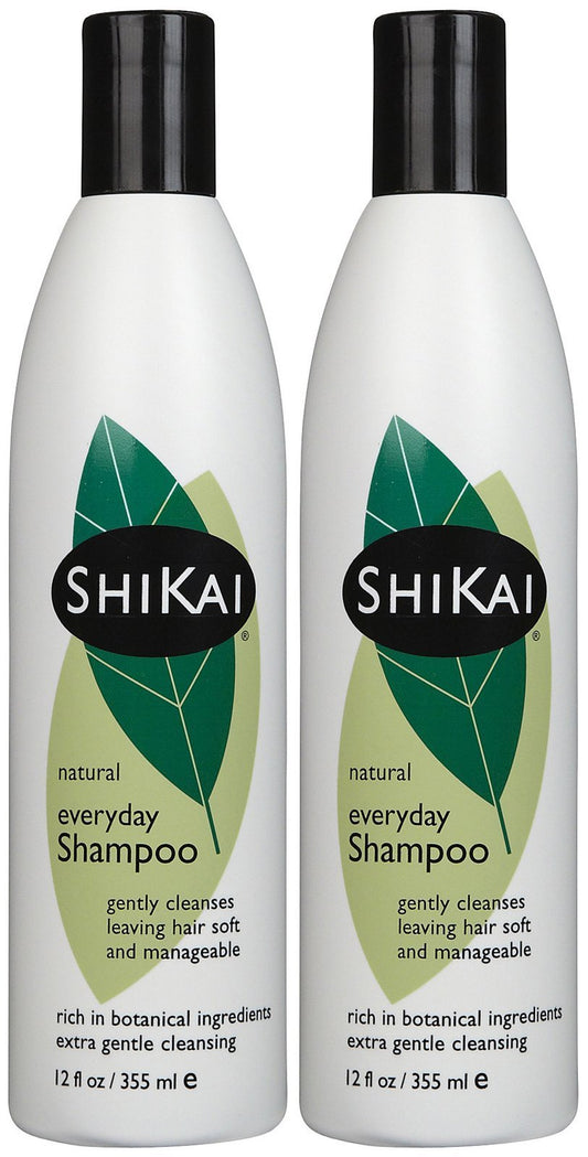 ShiKai Everyday Gentle Cleansing Shampoo bottle with Aloe Vera for soft, shiny hair.