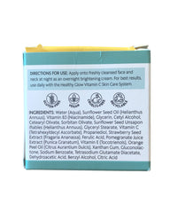 ShiKai Healthy Glow Night Cream bottle shows premium antioxidant formula for brightness.