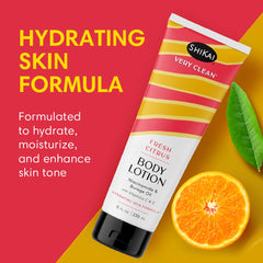 ShiKai Very Clean Body Lotion pump dispensing a lightweight moisturizer for everyday use