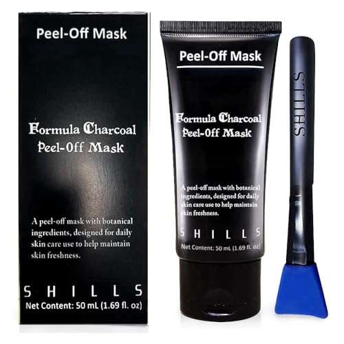 SHILLS Charcoal Mask bottle front showing sleek packaging and product name