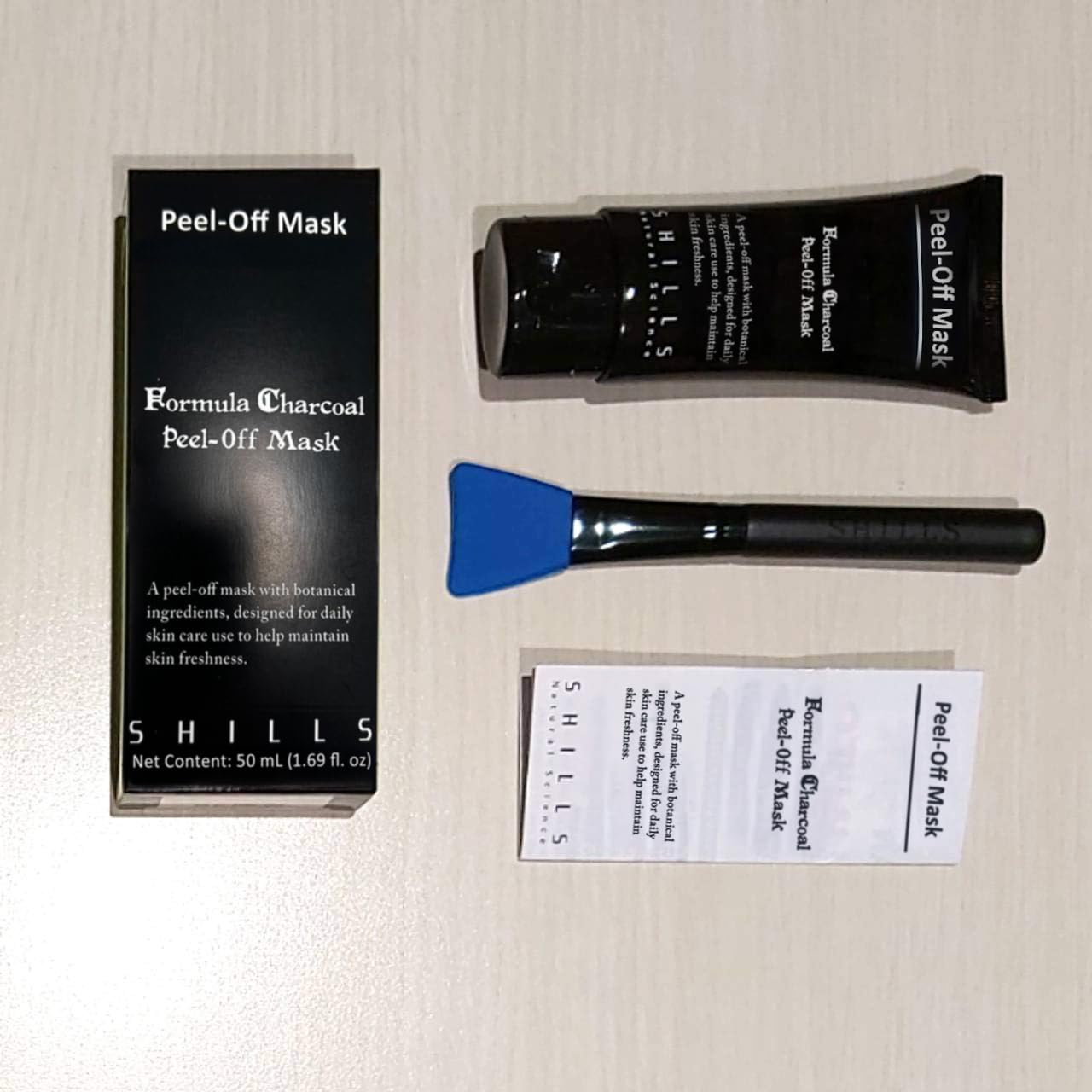 SHILLS Charcoal Mask brush set ready for precise application