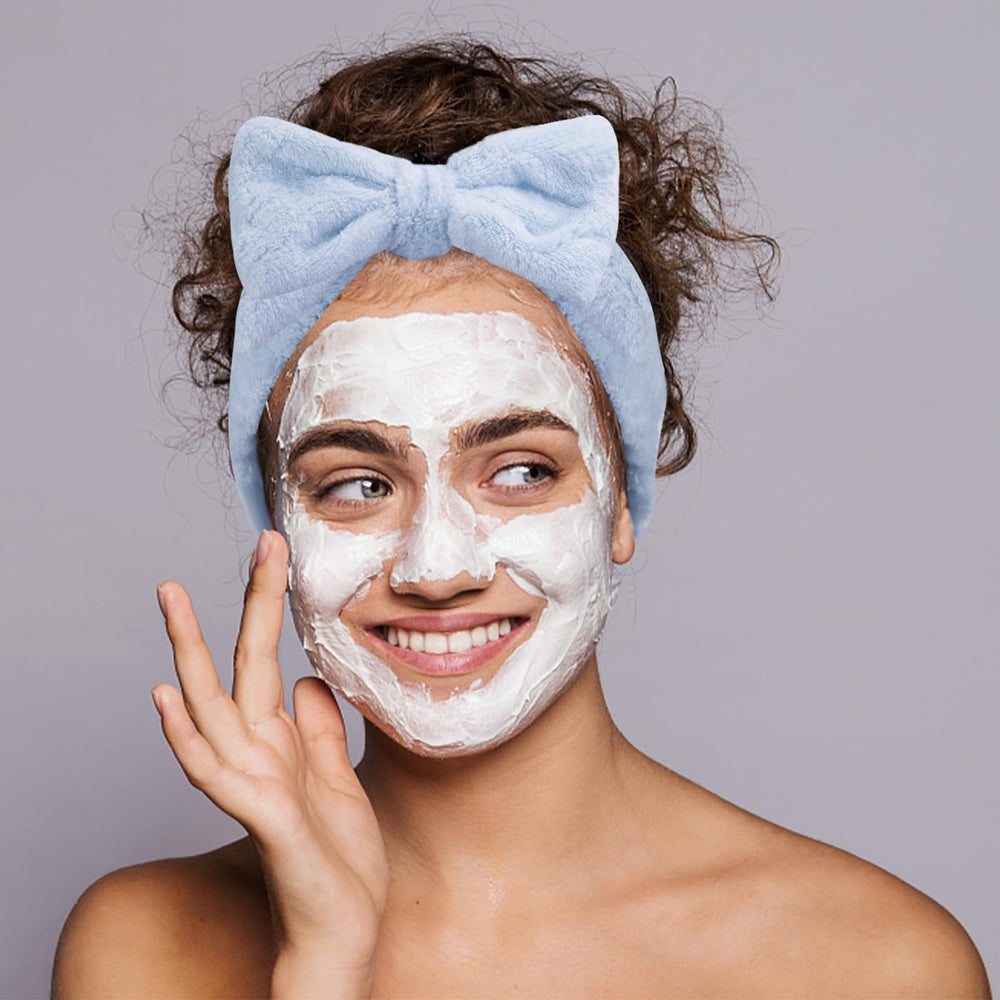 Shindel spa headbands ideal for facial treatments and cleansing routines