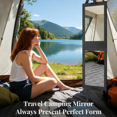 Shinowa versatile mirror fits backpacks and car trunks for busy tours.