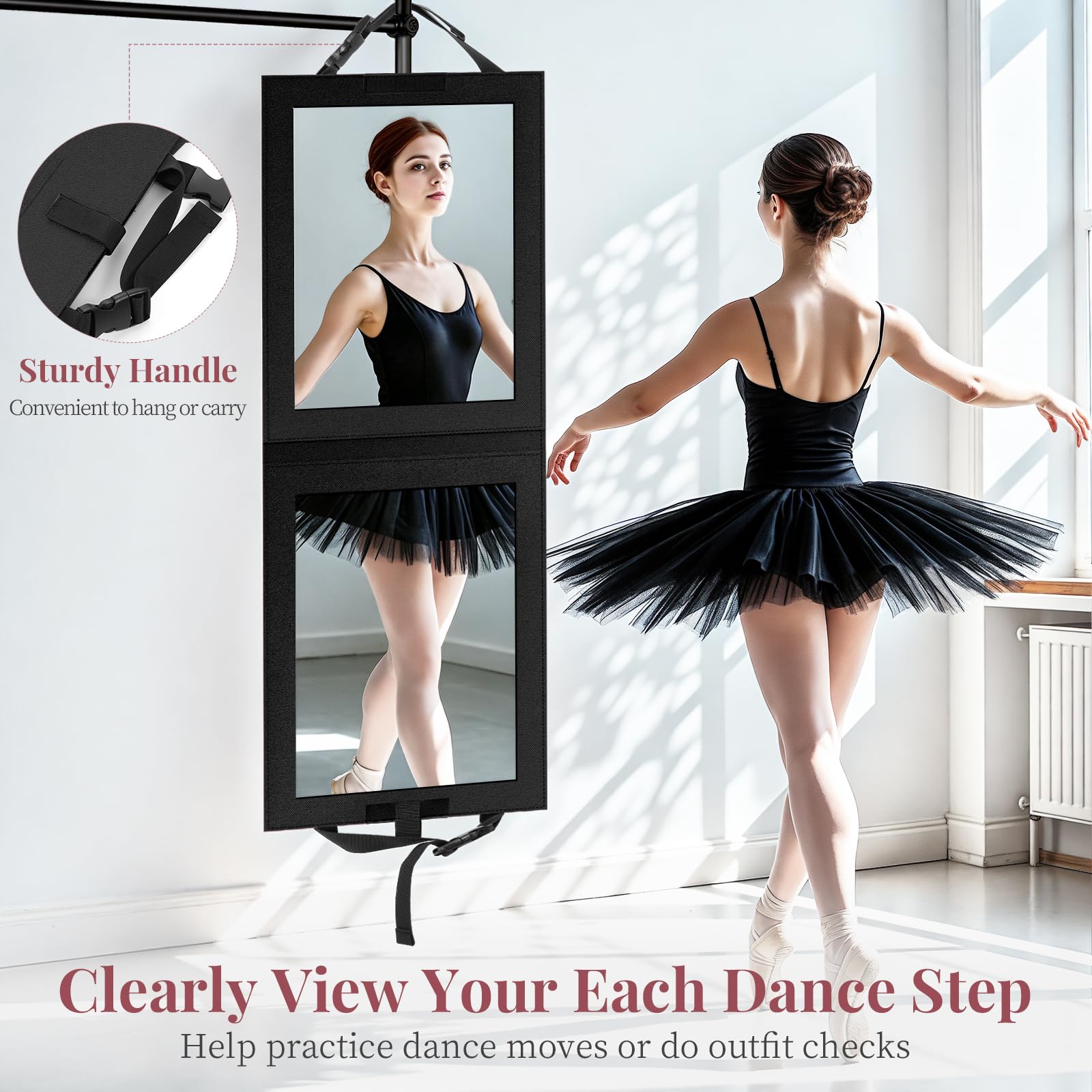 Shinowa HD acrylic mirror provides shatter-proof, distortion-free view on the go.