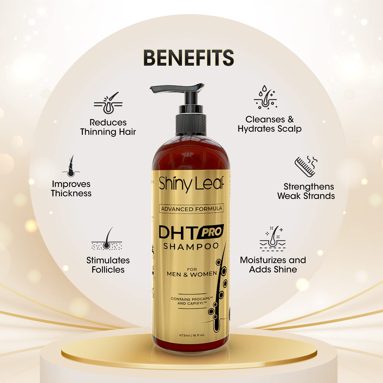 Shiny Leaf DHT Pro Shampoo color-treated hair care with nourishment