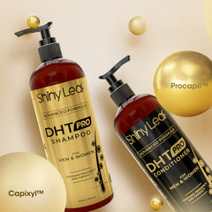Shiny Leaf DHT Pro Shampoo convenient daily-use bottle for fast cleansing