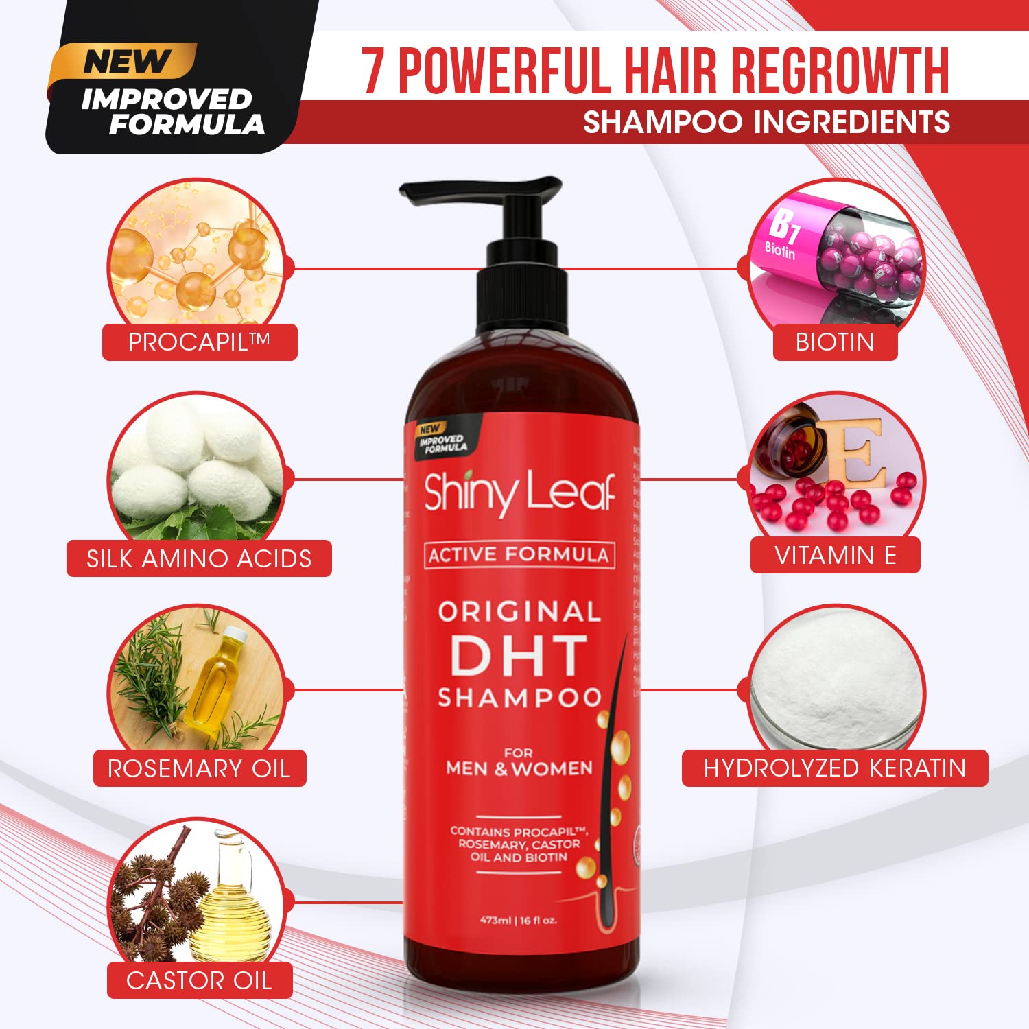 Shiny Leaf rosemary oil drop, natural DHT-blocking scent for scalp health.
