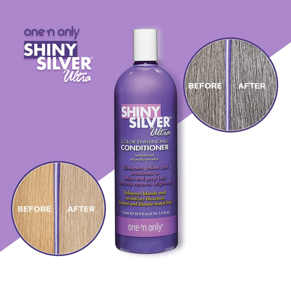 Shiny Silver sulfate-free formula protects color while cleansing softly.