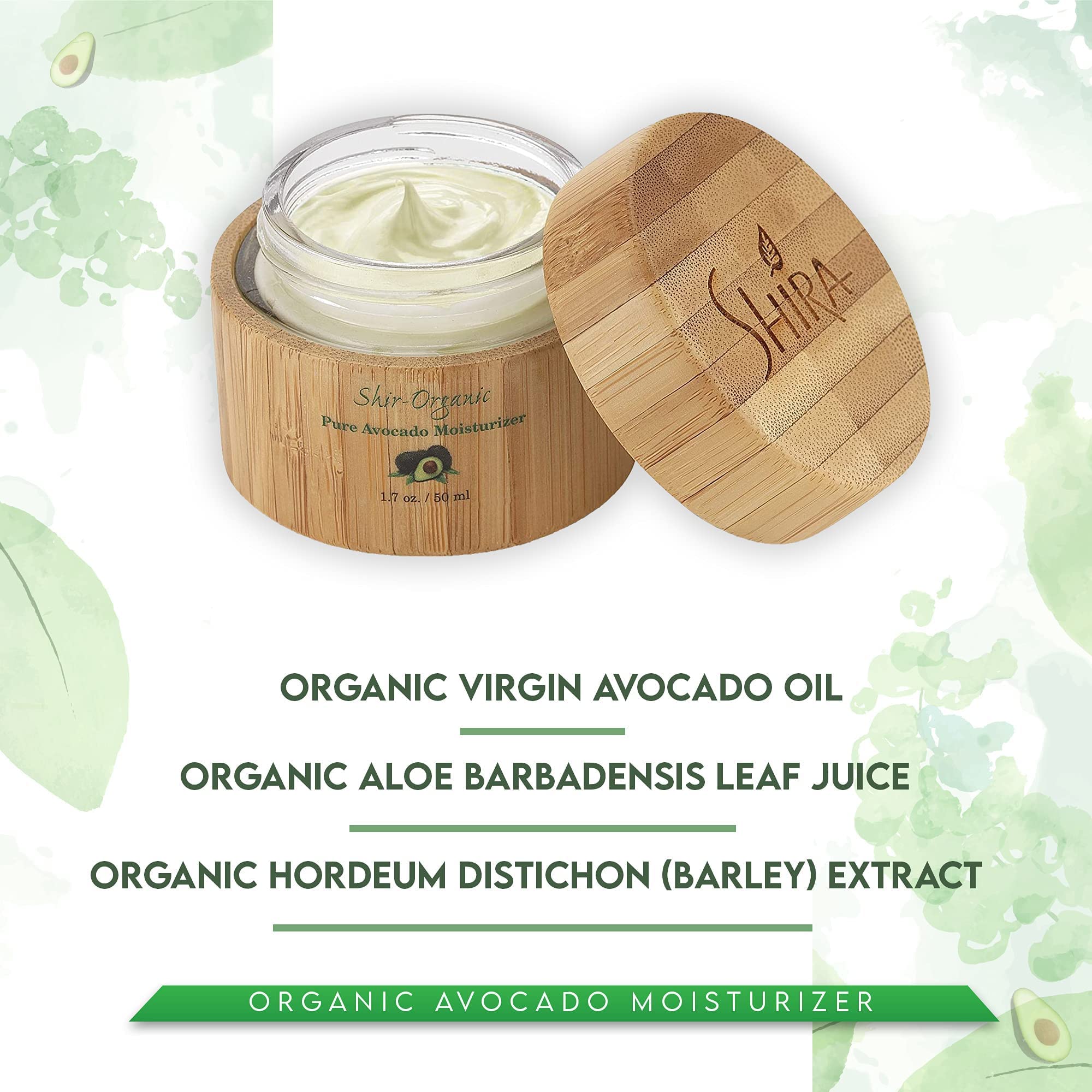 Shira cream texture close-up emphasizes rich, silky moisturization.