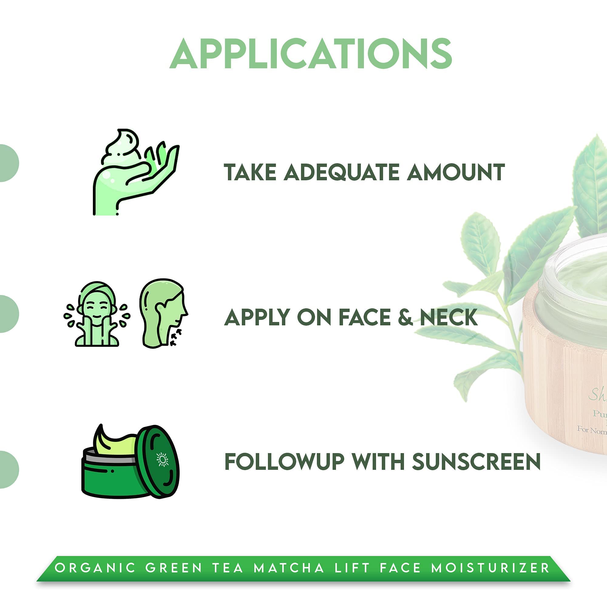 Shira Matcha Lift jar open highlights premium packaging and fresh formula.